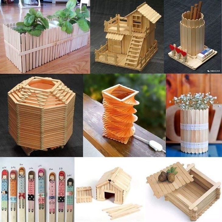 Natural Ice Cream Popsicle Sticks For School Projects
