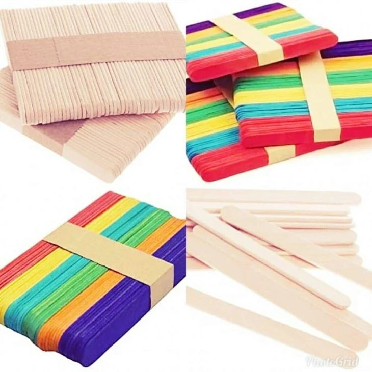Natural Ice Cream Popsicle Sticks For School Projects